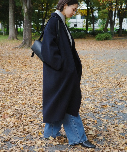 evernavy コート チェスターコート 「新色追加」リバーロングコクーン