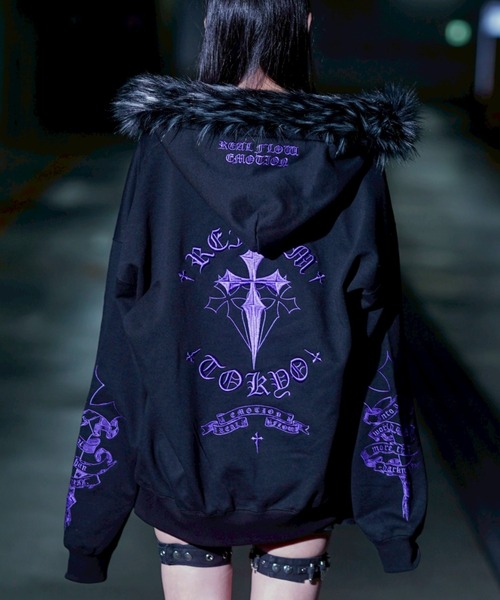 REFLEM（レフレム） パーカー 「REFLEM/レフレム」ファー付きクロス