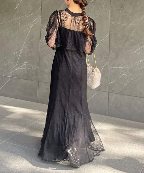 Thevon（ゼヴォン） ドレス 「オケージョン」ボレロレイヤーレースキャ