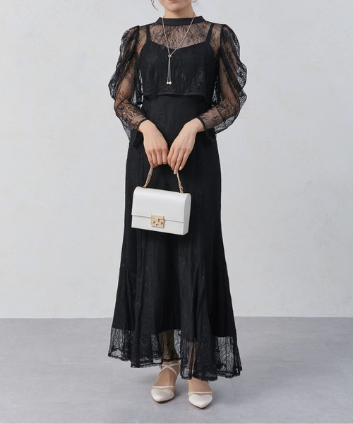 Thevon（ゼヴォン） ドレス 「オケージョン」ボレロレイヤーレースキャ