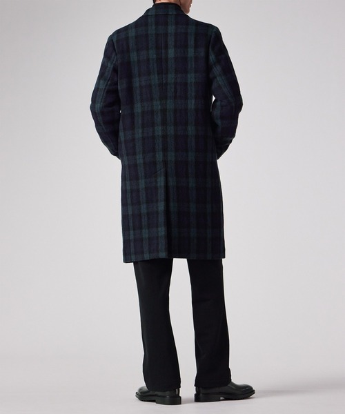 PS Paul Smith チェスターコート コート ブラックウォッチ / 252112