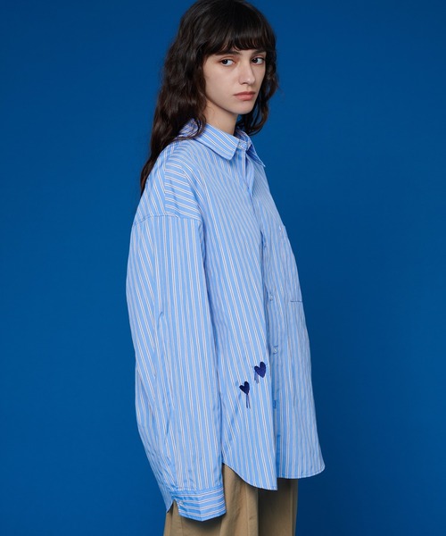 最終価格】HYSFORM PATCHED STRIPE SHIRTS