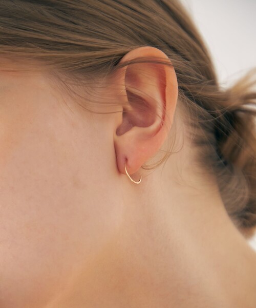 ete（エテ） ピアス 「ONLINE Limited」 K10YG フープピアス S