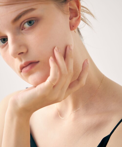 ete（エテ） ピアス 「ONLINE Limited」 K10YG フープピアス S