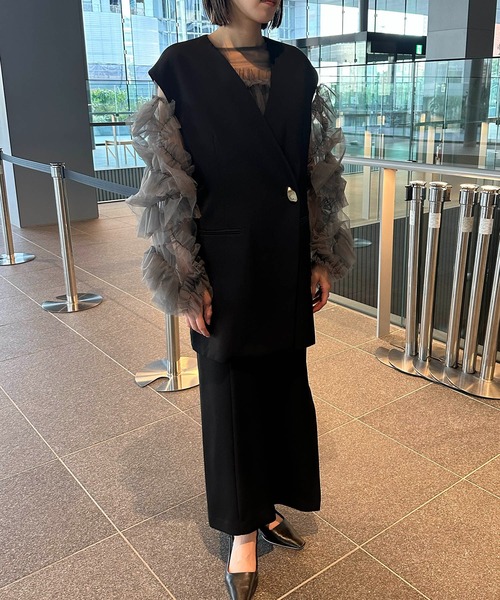 ANDRESD ドレス 「2点セットアイテム」 バックシアージレセットアップ