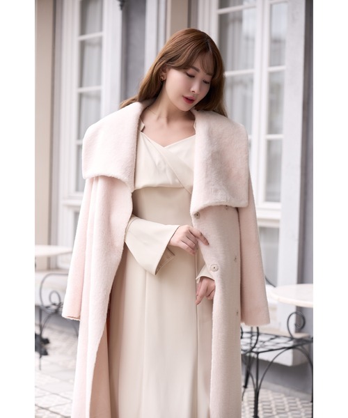 Her lip to ノーカラーコート コート Grace Wrap Coat レディース