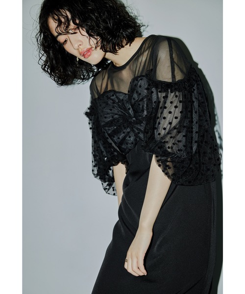 niana（ニアナ） ドレス フロッキードットワンピース パーティードレス