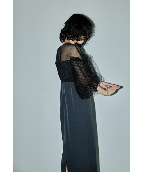 niana（ニアナ） ドレス フロッキードットワンピース パーティードレス