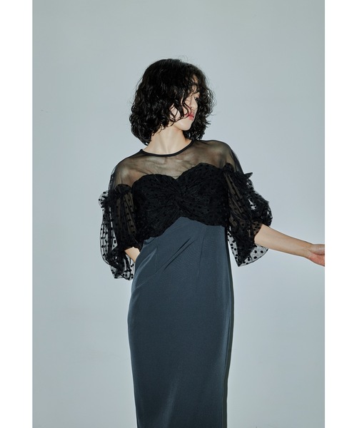 niana（ニアナ） ドレス フロッキードットワンピース パーティードレス