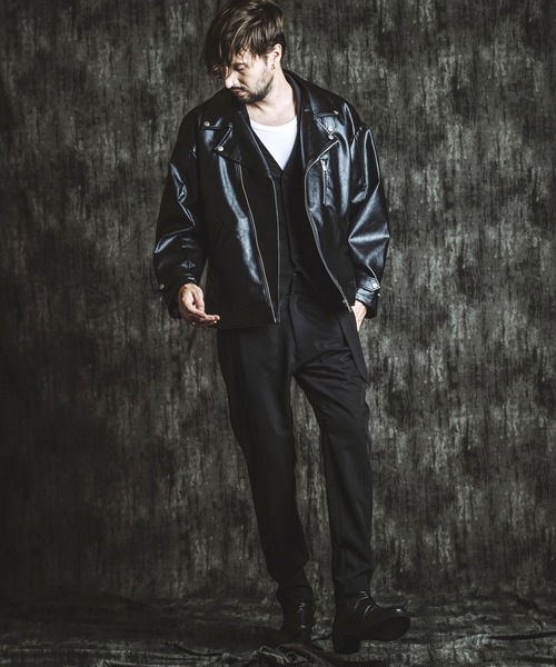 NO ID.（ノーアイディー） 革ジャン ライダース 「NO ID.」Synthetic