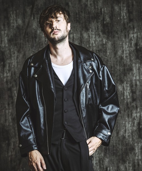 NO ID.（ノーアイディー） 革ジャン ライダース 「NO ID.」Synthetic