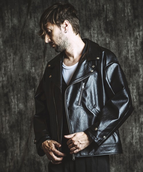 NO ID.（ノーアイディー） 革ジャン ライダース 「NO ID.」Synthetic