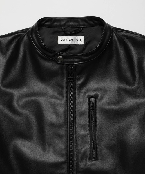 VANQUISH（ヴァンキッシュ） 革ジャン ライダース カウレザー シングル