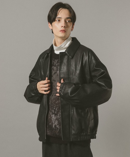 RAGEBLUE（レイジブルー） ブルゾン アウター シンセティックレザー