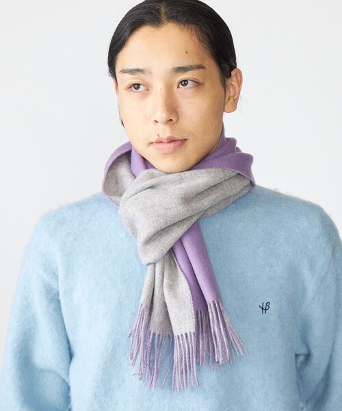 SHIPS（シップス） マフラー SHIPS: ソリッド カシミヤ ダブルフェイス