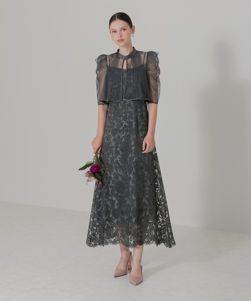 Leja（レジャ） ドレス 「LEJA」フロントオープンバックプリーツ