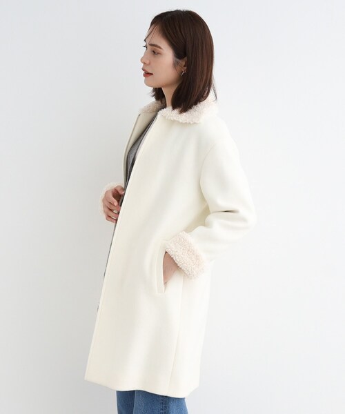 レッドヴァレンティノ ステンカラーコート 着丈86㎝ XXLサイズ