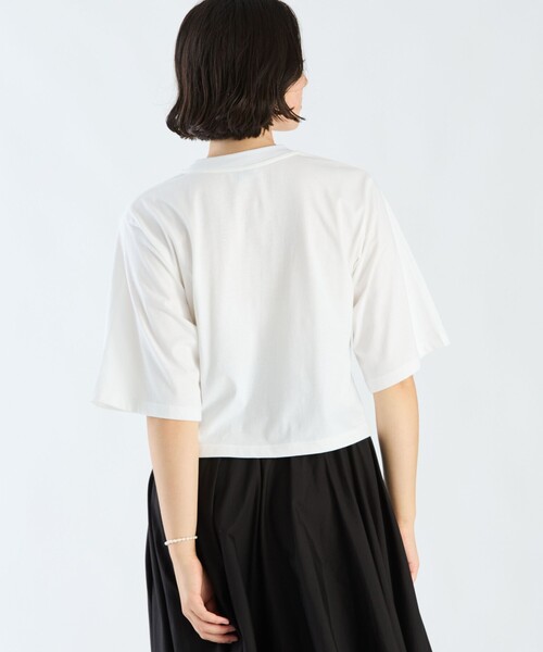 agnes b.（アニエスベー） tシャツ ロゴ コットン 5分袖 Tシャツ ”Yoko