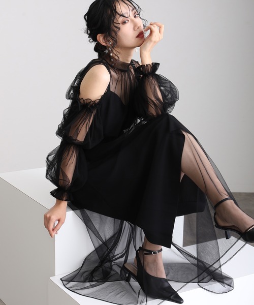 atlo（アトロ） ドレス 「低身長用サイズあり」同窓会ビスチェお呼ばれ