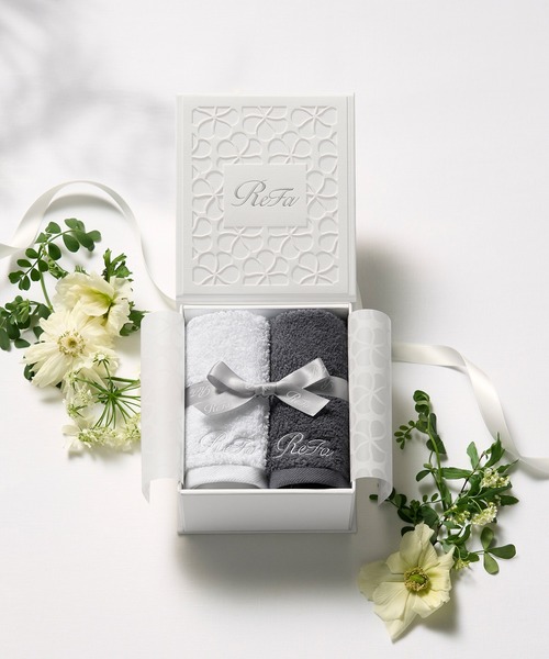 コスメセット コフレ リファ ハンドタオル2枚セット (ホワイト