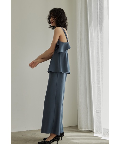 niana（ニアナ） パンツドレス ペプラムデザインコンビネゾンワイド