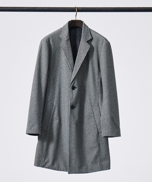 ABAHOUSE GRAY チェスターコート コート ニット メルトン チェスター