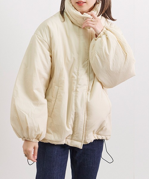 Fizz（フィズ） ブルゾン アウター ハイネック ＆ ノーカラー 2Way中綿