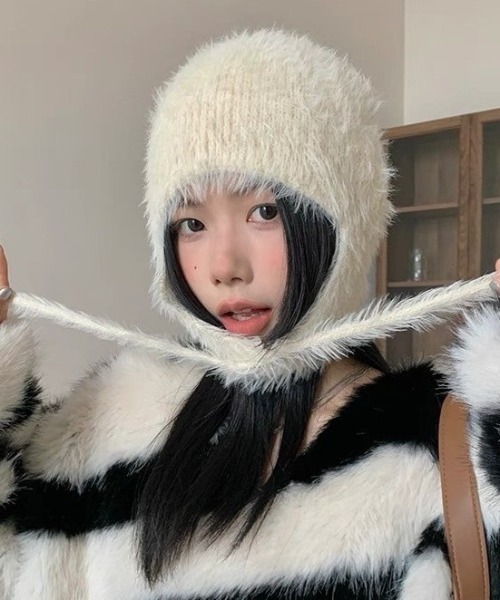 ALMO ニット帽 ニットキャップ 「LAMPOON」シャギーニットキャップ