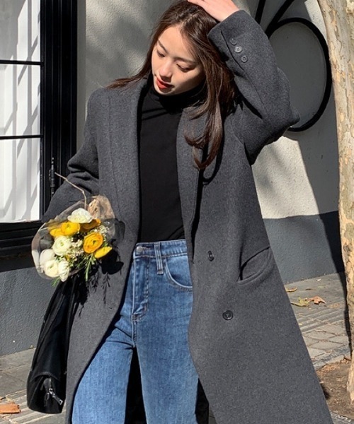 DIAVEL コート チェスターコート ピークドラペルロングコート