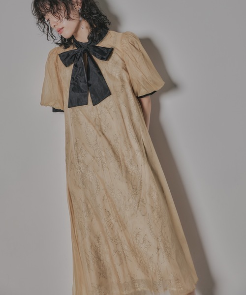 niana（ニアナ） ドレス 「着丈が選べる」Aラインオーガンジーレース