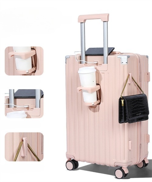 TABI PAL（タビパル） スーツケース カップホルダー付き キャリー