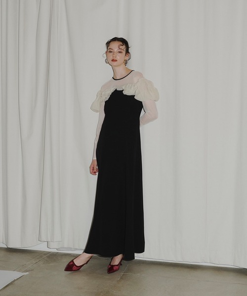 ANDRESD ドレス フリルフレアドレス / frills flare dress : ZOZOTOWN