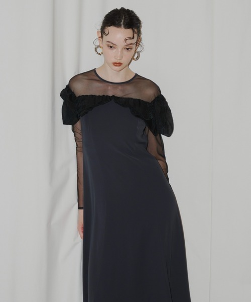 ANDRESD ドレス フリルフレアドレス / frills flare dress : ZOZOTOWN