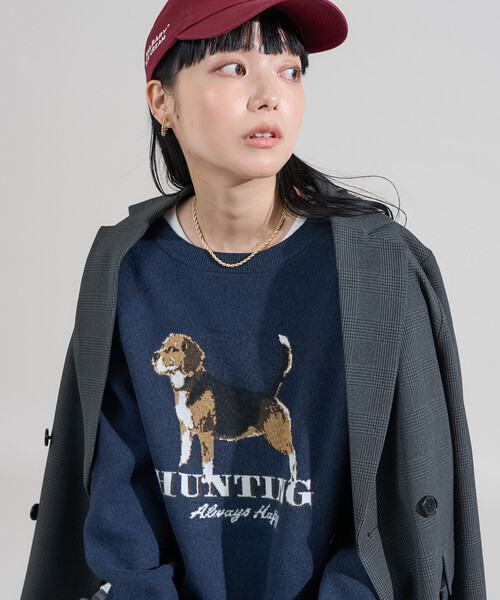 FREAK'S STORE（フリークスストア） ニット セーター DOG ジャガード
