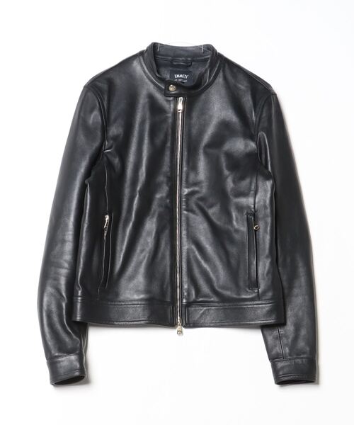 EMMETI JURI エンメティ 48 レザージャケット シングル ブラック
