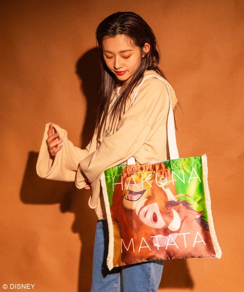 Disney（ディズニー） トートバッグ ライオン・キング フリンジ