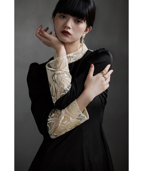 etoll.（エトル） ドレス バック刺繍フレアドレス : ZOZOTOWN Yahoo!店