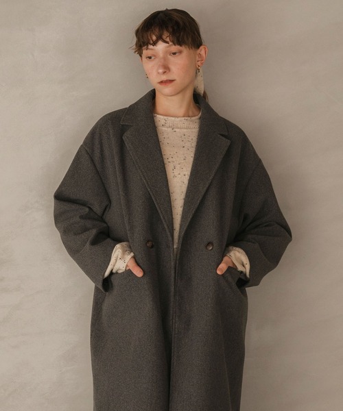 MACPHEE（マカフィー） チェスターコート 34 グレー レディース