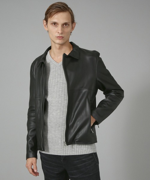 5351 POUR LES HOMMES 革ジャン ライダース セミダブル レザー