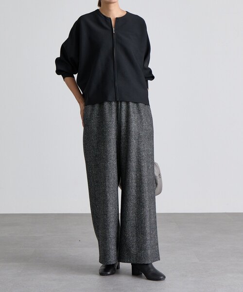 BEARDSLEY（ビアズリー） パンツ ウエストリブネップツイードパンツ