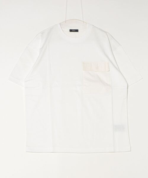 HERNO（ヘルノ） tシャツ HERNO SUPERFINE COTTON JERSEY 胸ポケット
