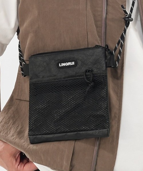 link lot ショルダーバッグ 「新色追加」メッシュポケットサコッシュ