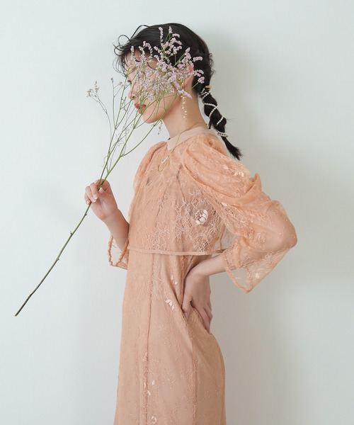 Kana ドレス 3way レースボレロセット フレア パーティー ドレス 2点