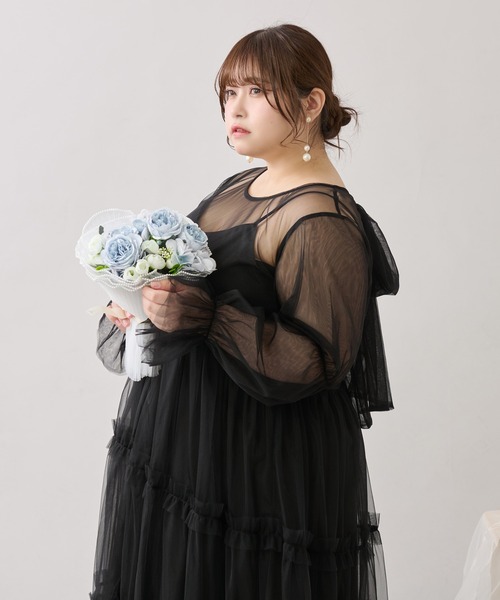 Louiosy（ルオシー） ワンピース 「大きいサイズ」バックリボン