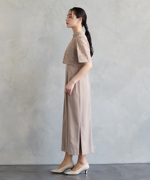 AIMER（エメ） ドレス ペイズリー柄ブラウス付マルチWAYタイトライン