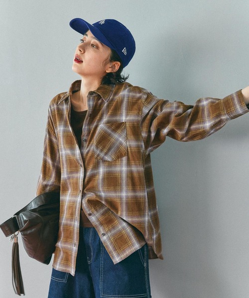 niko and…（ニコアンド） ブラウス シャツ 40ビエラレピアチェック