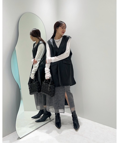 Leja（レジャ） ドレス 「LEJA」スパンコール刺繍ビジューボタンフレア