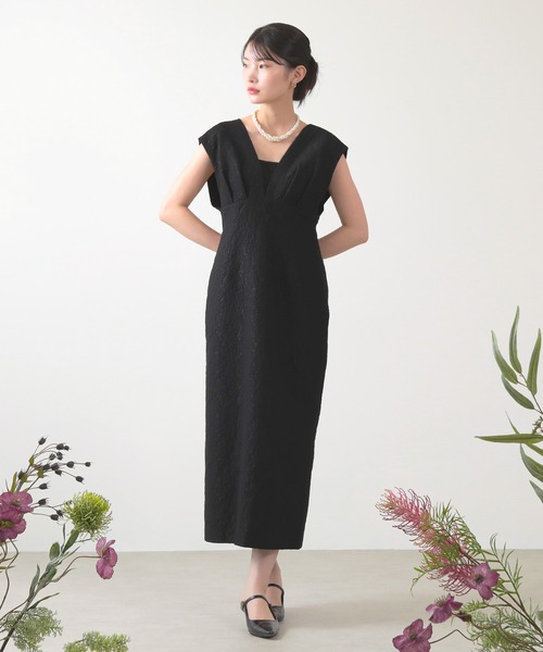 Kana ドレス ジャガード ワンピース チュール トップス セット