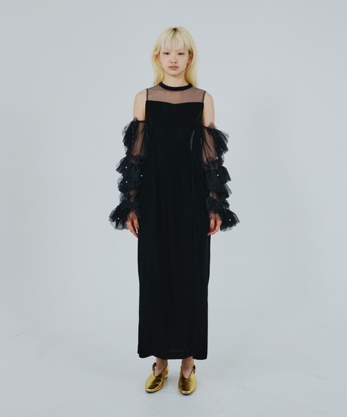 ANDRESD ドレス ディタッチドスリーブドレス / detached sleeve dress