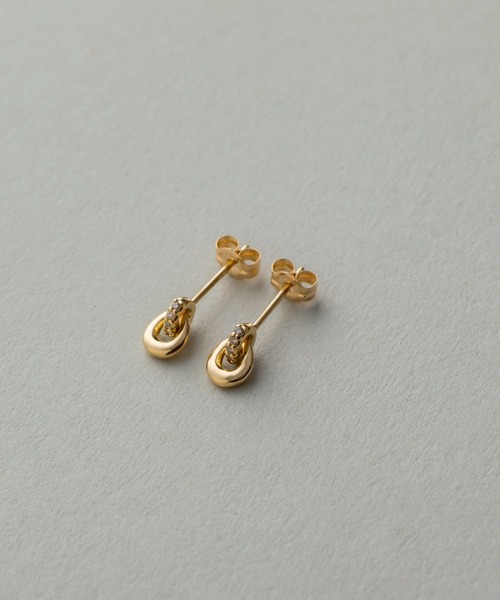 ete（エテ） ピアス K18YG ブラウンダイヤモンド ピアス レディース